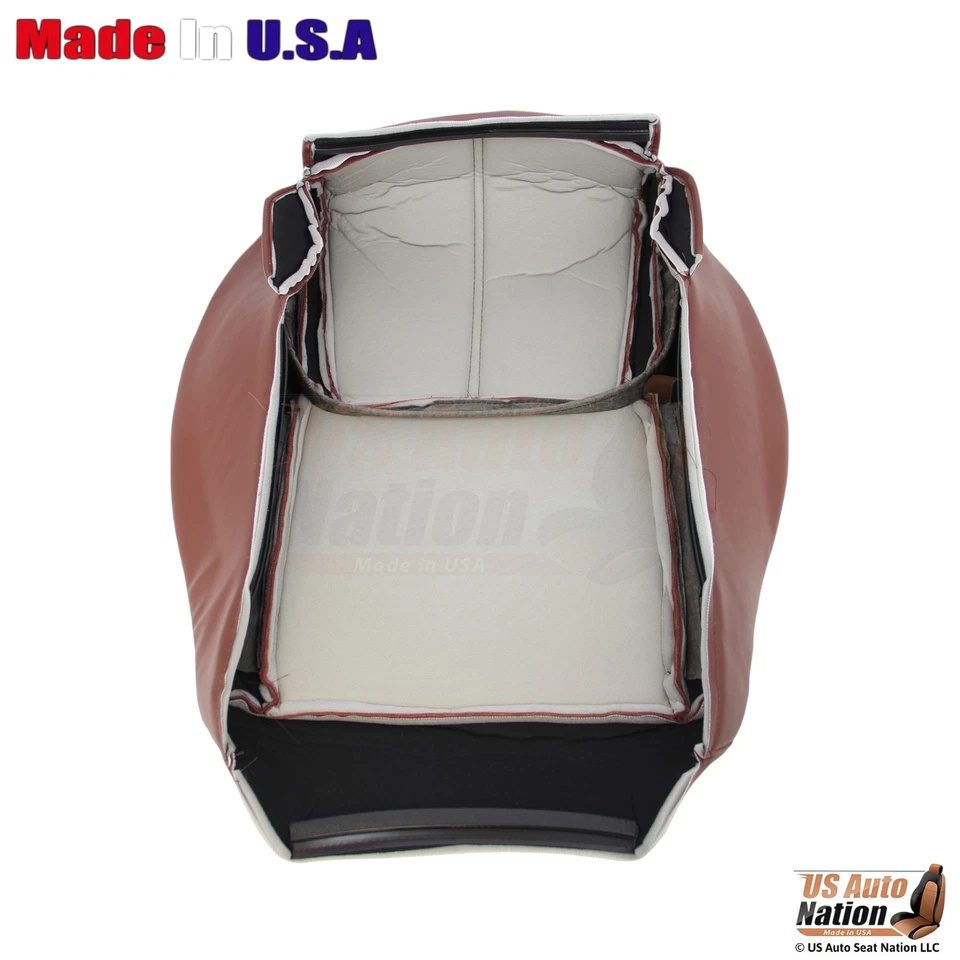 Cubierta de asiento inferior marrón para conductor de cuero sintético para Jeep Commander Limited 2006-2009 Foto 4 de 4