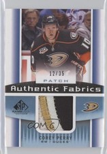 2013 SP Game Used Edition Authentic Fabrics 12/35 Corey Perry #AF-PE Patch 2d8