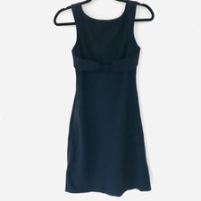 Diane von Furstenberg  Little Black Dress Bow Accent Sleeveless Women's Size 6