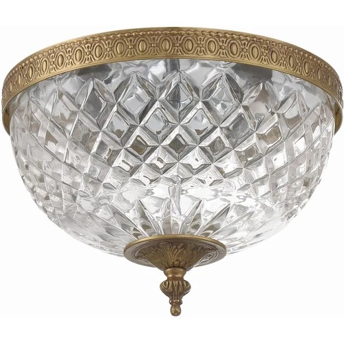 Crystorama 117-10-OB Radley 2 Light 10 inch Olde Brass Flush Ceiling Light - Picture 3 of 9