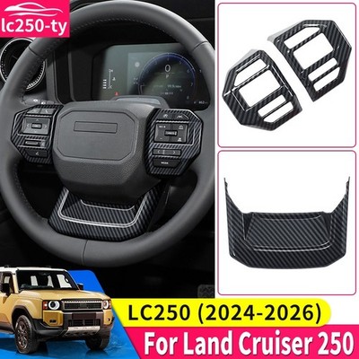 Steering Wheel Decoration paster For 2024+ Toyota Land Cruiser 250 Accessories