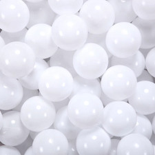 Ball Pit Ball 5.5CM 100Pcs White Pearl White Baby Ocean Plastic Balls for Play H
