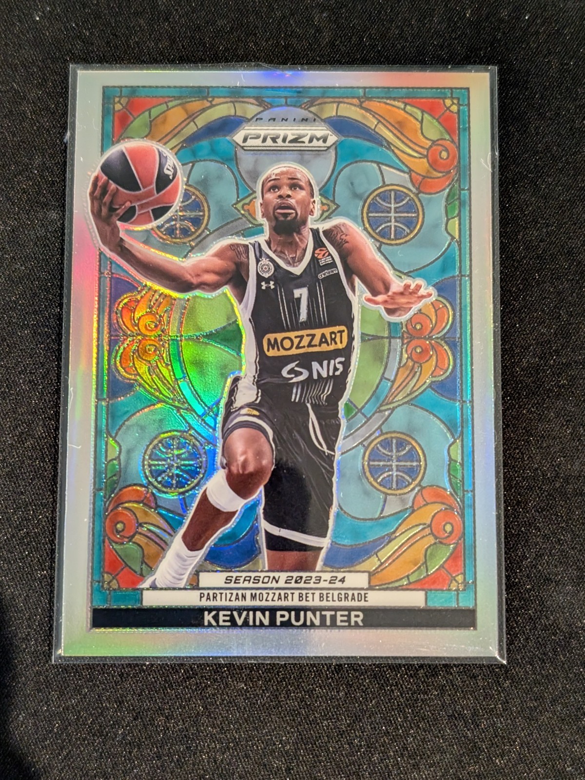 Kevin Punter 2023-24 Panini Prizm EuroLeague Stained Glass Case Hit SSP