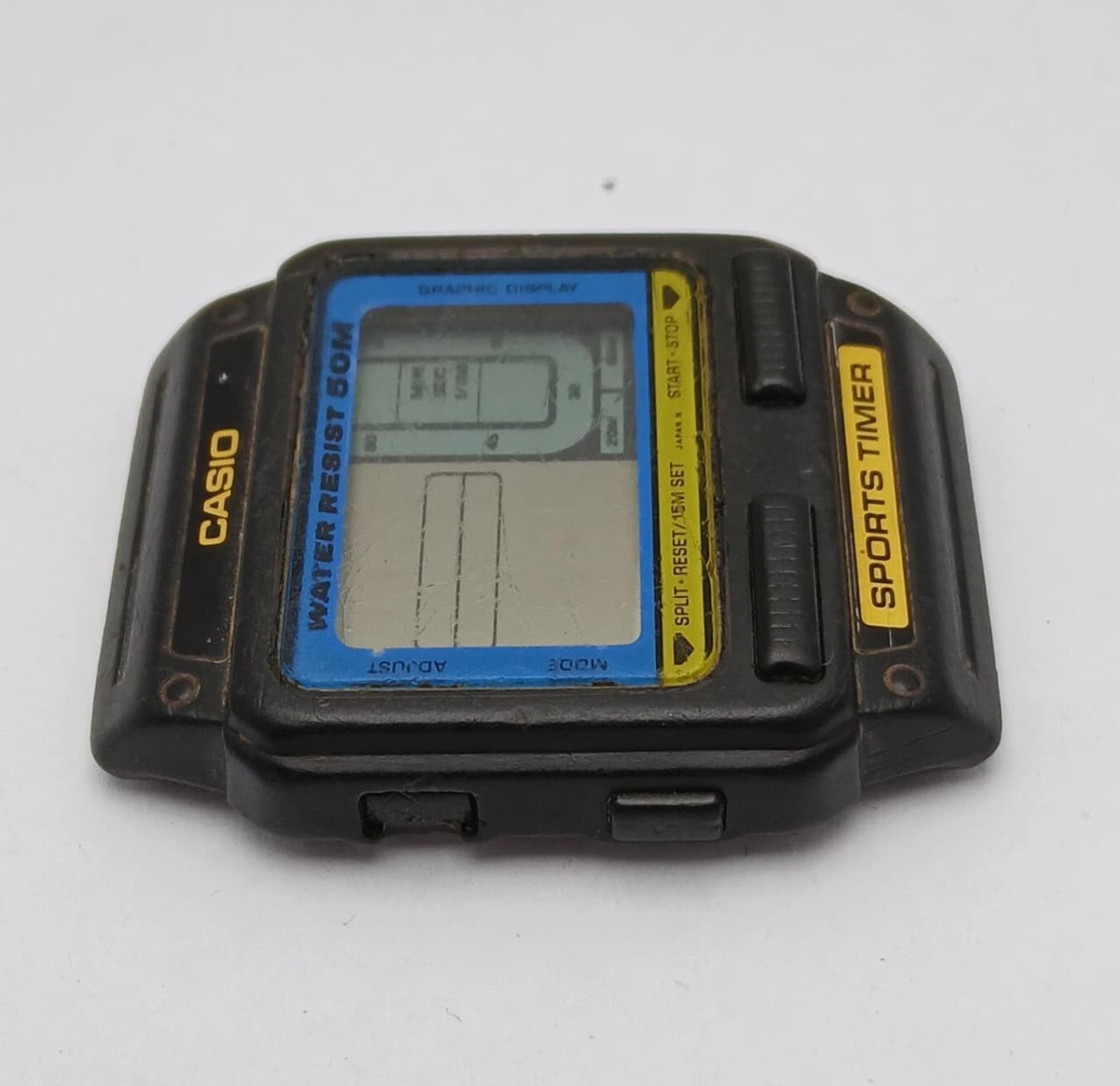 Casio SW-110 Quartz 512 Sports Timer Digital Vintage Men's Watch