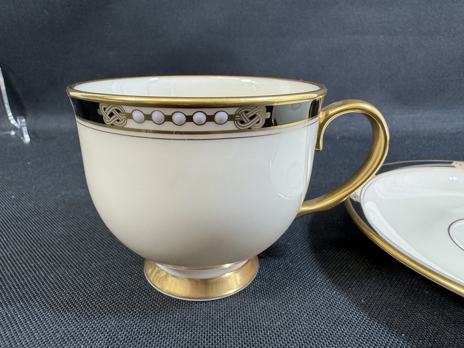 Lenox Presidential Hancock~Footed Cup and Saucer Set~1st Quality~Perfect~USA