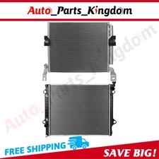 Aluminum Radiator & AC Condenser Cooling Kit For 2012-2015 Toyota Tacoma 4.0L