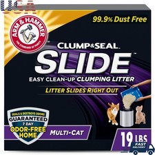 Clumping Cat Litter Easy Clean Odor Control 7 Day Fresh Non Dust Multi Cat 19LB
