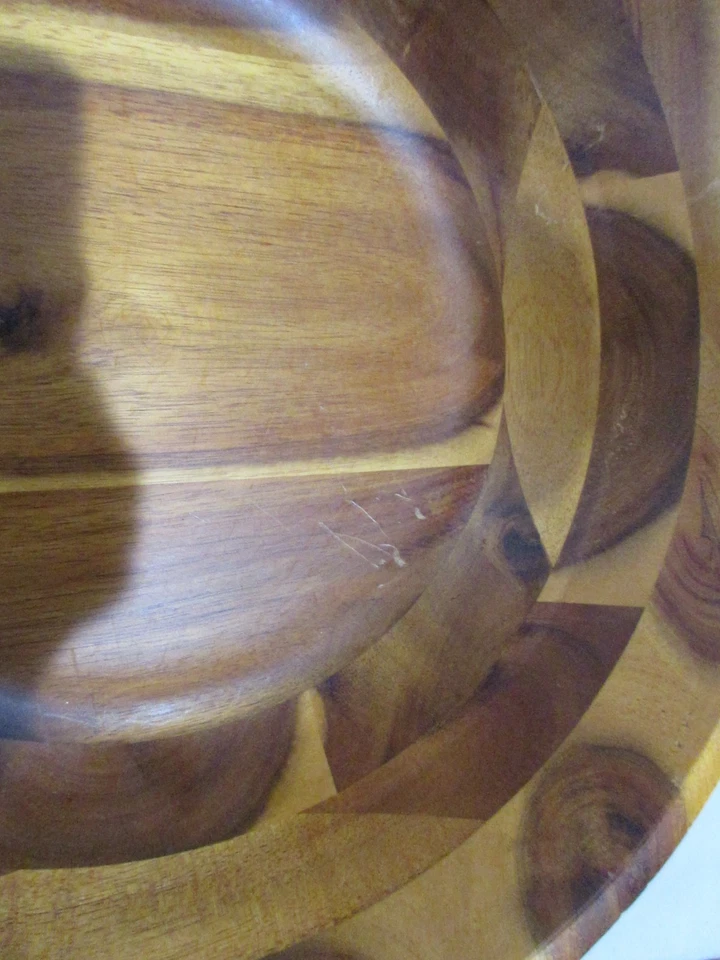 Tazón de madera de acacia internacional Lipper cuenco acampanado con patas largo marrón precio de venta sugerido por el fabricante 41,00 Foto 3 de 4