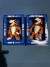 Tony the Tiger Plush Lot 2 Kellogg s Frosted Flakes Vintage Promo Clean