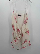 Pre-Owned Zara Ivory Size Medium Wrap Short Sleeveless Dress