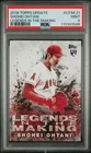 2018 Topps Update Shohei Ohtani Legends in the Making PSA 9 RC Angels