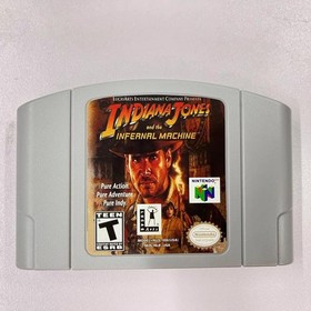 Indiana Jones and the Infernal Machine - Nintendo 64 (N64) Vintage cartridge