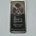 1975 James A Garfield  HAM253GP Hamlton Mint 1oz. Silver .999 SN-2929/10K Minted