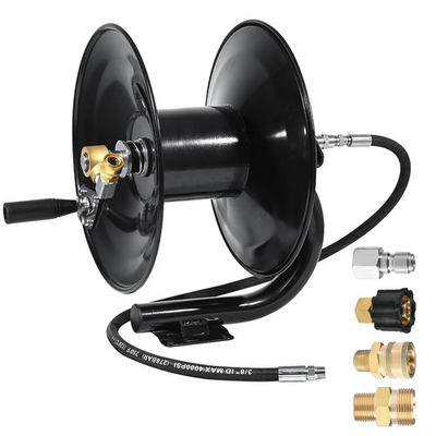 #ad #ad Pressure Washer Hose Reel 150 ft with Jumper Hose 3ft Heavy Duty Steel Manua... $220.86