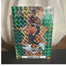 Panini Mosaic Green Mosaic Prizm Damian Lillard #287 Trail Blazers NBA 2021-22