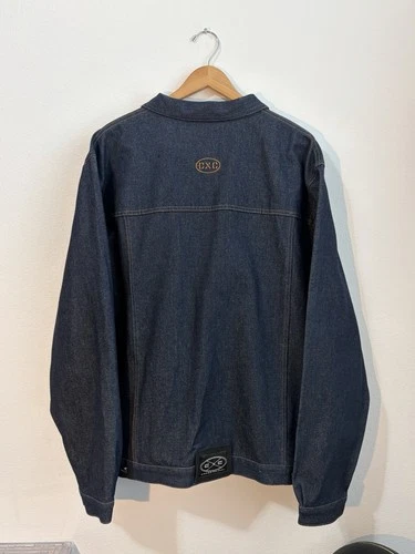 1990 Cross Colours Denim Jacket Dark Blue  (NWT) !!  Size XL image 6