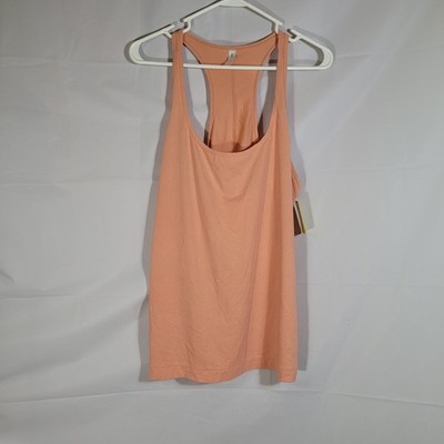 Gap Fit Racerback Stretch Active Performance Orange/Cantaloupe Tank Top Size XL