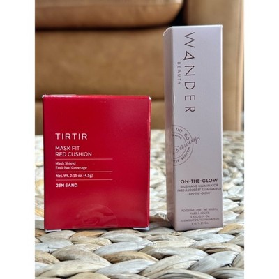 NIB Glowy Makeup Bundle   TIRTIR Cushion + Wander Beauty Blush & Illuminator