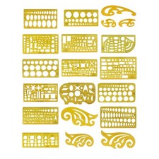 Geometric Drawings Stencils Measuring Rulers ...