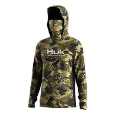 Men's Hooded Fishing Shirt UPF 50+ Sun Protection Quick Dry Long Sleeve Outdoor