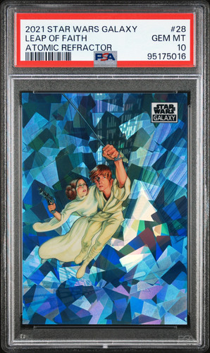 Leap of Faith [Prism Refractor] #28 Star Wars 2021 Topps Chrome Galaxy card