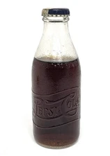 RARE VTG UNOPENED 1948 Pepsi Cola Bottle Double Dot 6 oz No Deposit No Return