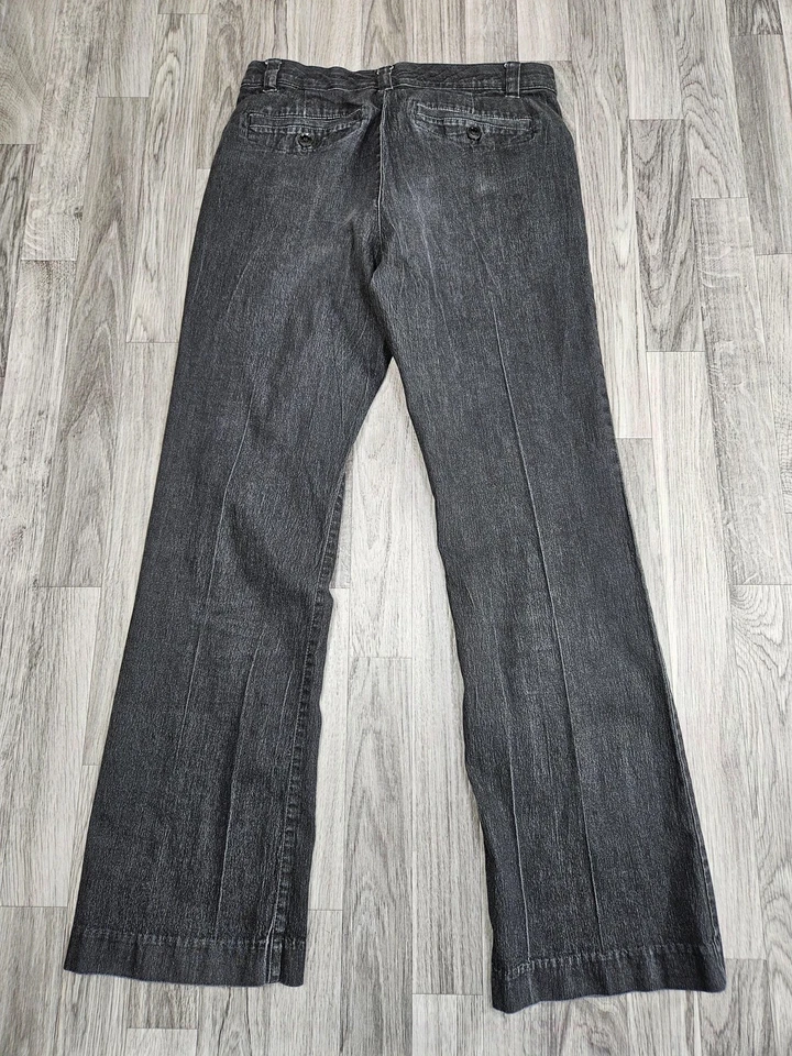 Pantalones de mezclilla Bandolino Blu para mujer 8 negros elásticos cómodos cintura pierna ancha Foto 2 de 4