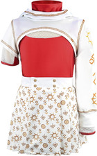 Girls Nova Zombies 4 Costume Dress Cheerleader Halloween Cosplay Outfits 9-10Y