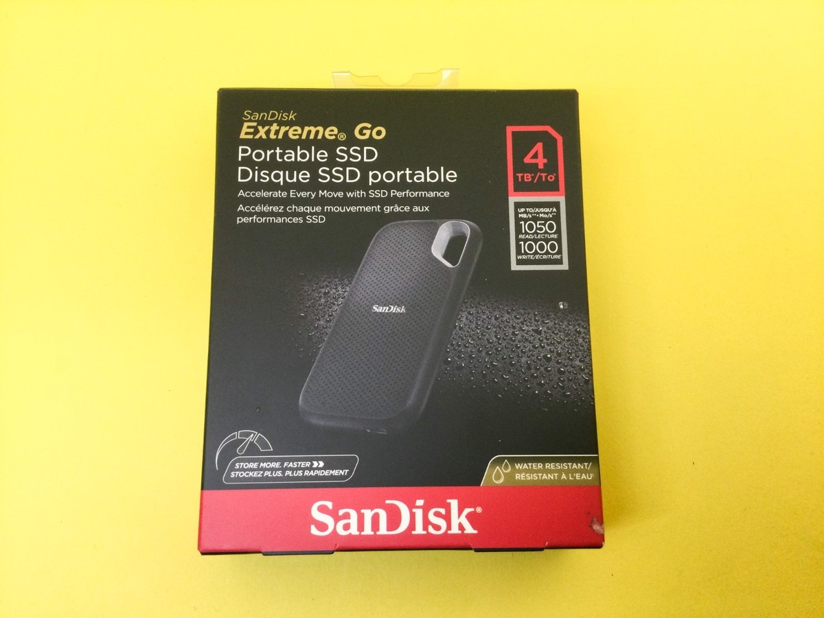 SanDisk 4TB Extreme Portable SSD USB-C USB 3.1 External SSD