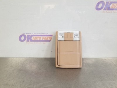 13 2013 FORD F150 XLT CENTER OVERHEAD ROOF CONSOLE TAN 2 STORAGE COMPARTMENTS