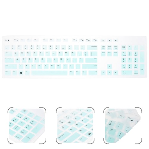 Silicone Keyboard Protective Cover Compatible for Dell KB216 Wired Keyboard New - Afbeelding 2 van 12