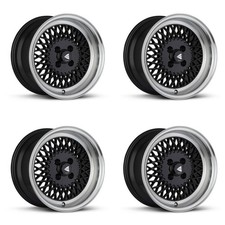 4x Enkei Enkei92 Wheels 15x8 4x100 Et25 Cb72.6 Black