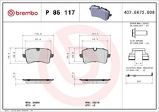BREMBO BREMSBELÄGE AUDI A4 8W2 8WC 8W5 8WD A7 4GA 4GF A8 4H2 4H8 4HC 4HL