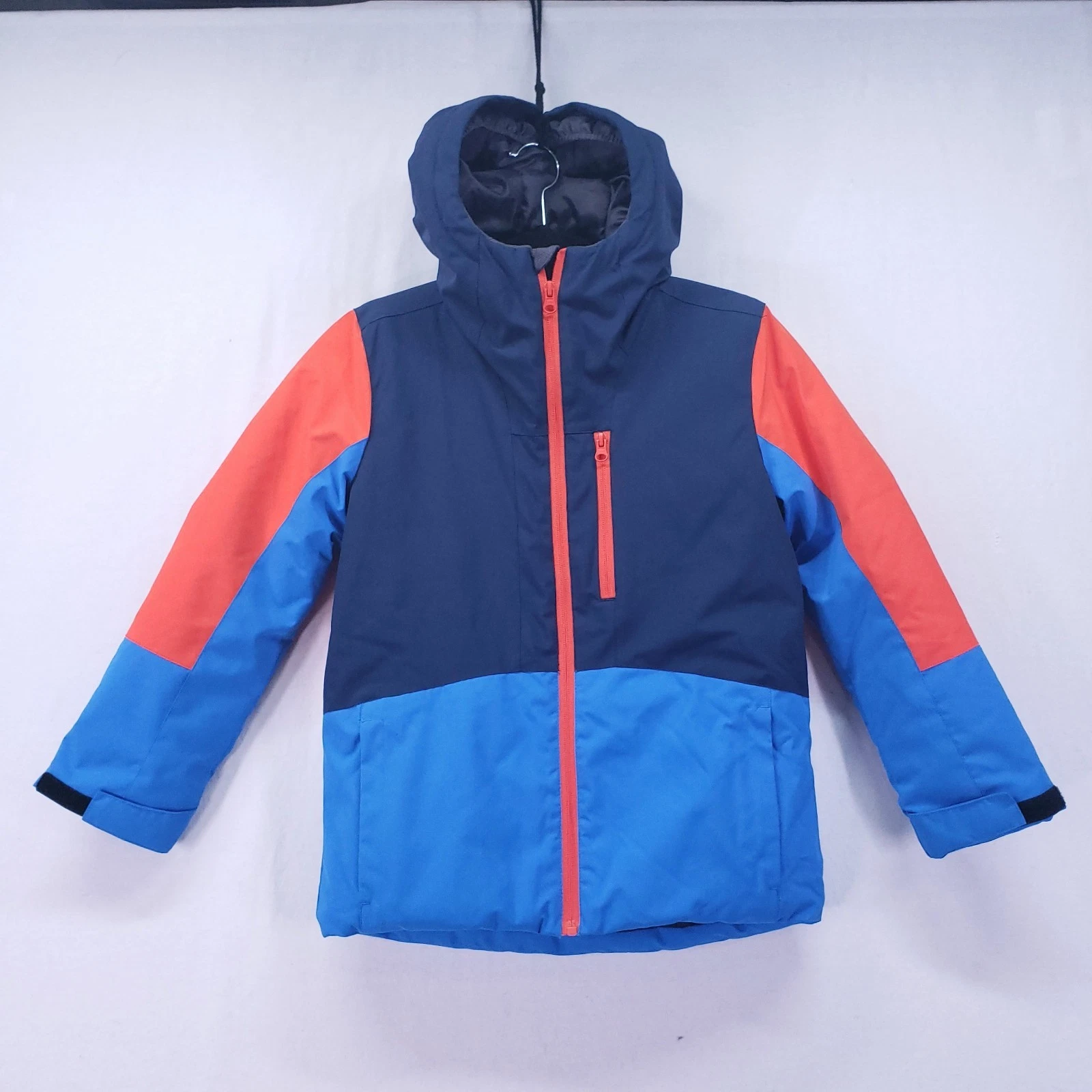 Pulse Youth Jacket Size S (7/8) Multicolor Colorblock Hooded Coat Winter Snow