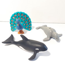McDonald's Playmobil Peacock Seal Orca Killer Whale Happy Meal Toys Geobra 2025