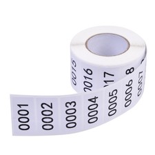 Inventory Labels - Consecutive Number Stickers 1-1000, Product Claiming, Moving