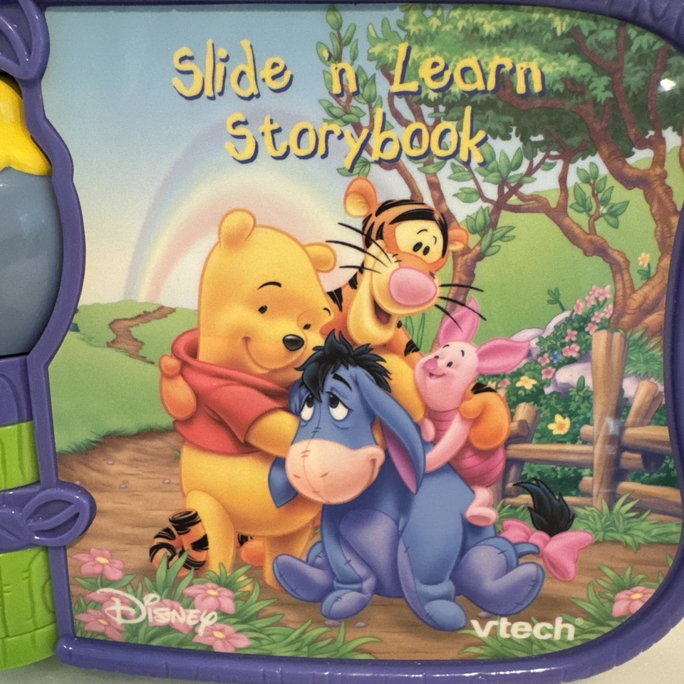 Vtech Disney Winnie the Pooh & Tigger Words ABCs Interactive Talking Book Lot - Image 3 of 4