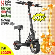 ELECTRIC SCOOTER ADULT LONG RANG FAST SPEED RECHARGEABLE E-SCOOTER URBAN COMMUTE