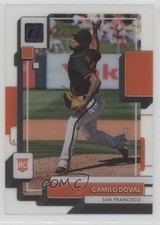 2022 Panini Chronicles Clearly Donruss Purple 10/25 Camilo Doval #24 1dm7
