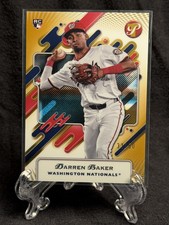2025 Topps Pristine - Darren Baker #251 Gold Refractor /50 Nationals Rookie