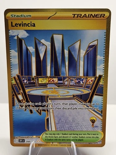 Levincia -  244/182 DRI SV10: Destined Rivals NM -Hyper Rare Gold - Pokemon TCG