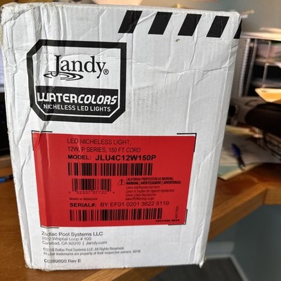 Jandy Watercolors Nicheless 12 V Led Color Light 12 Watt With 150  Cord