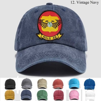 Customized Personalization Embroidered Hat USMC Mals-46, Trucker Hat, Gift Idea