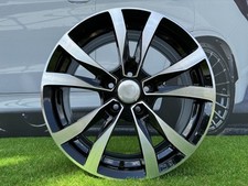 4X 16 Inch 5X110 Opel Astra Style Noir Poli Roues : Fit Pour Corsa Alfa Romeo