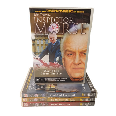 Inspector Morse (4) DVD Crime Drama Detective Thriller Bundle Lot Region 4 VGC