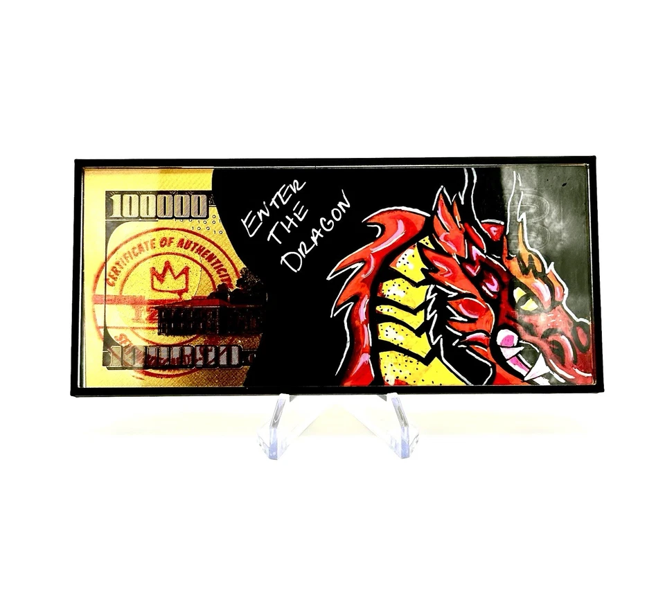 BRUCE LEE “ GOLD PLATED “ Money Art Front And Back Custom Designs - Image 2 of 4