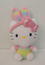 Ty * Beanie Babies ~ 'Hello Kitty'  * w/Rainbow Bunny Ears *  2013 * NO Hang Tag