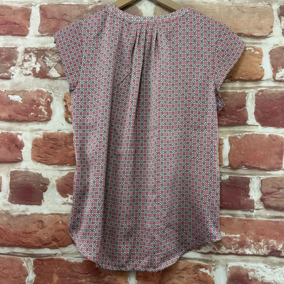 Liz Claiborne Top Womens Small Petite Multicolor Floral Casual Career Shirt - Image 4 of 4