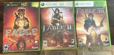 Fable Series Xbox & Xbox 360 Lot - Fable, Fable II, Fable III, Manuals included!
