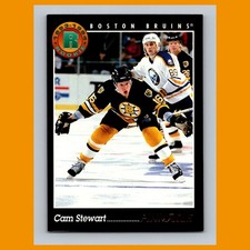 Cam Stewart Rookie #434 1993-94 Pinnacle Boston Bruins Hockey Card NHL. rookie card picture
